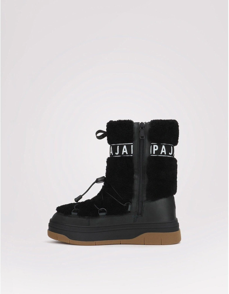 Janie High Snow Boots - Black