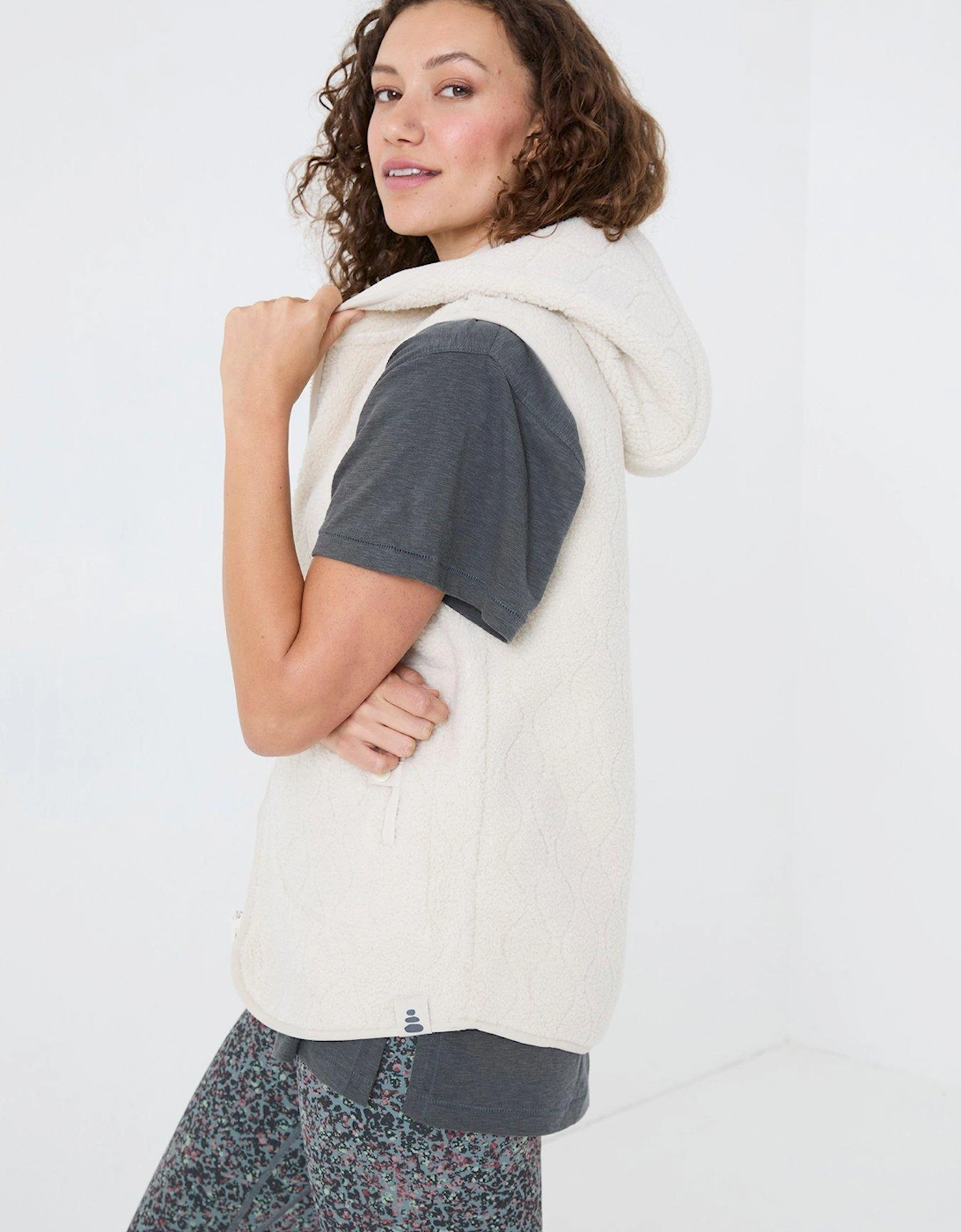 Estelle Fleece Gilet - Beige