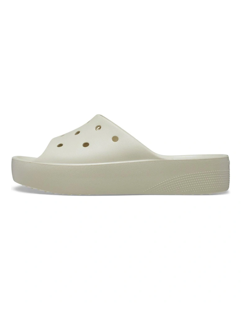 Classic Platform Slide - Beige