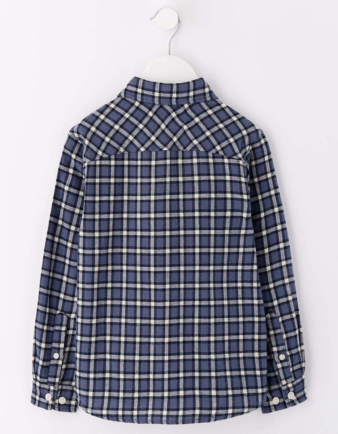 Younger Boys Joshua Flannel Check Shirt - Nightshadow