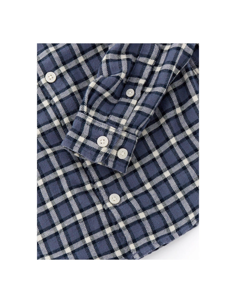 Younger Boys Joshua Flannel Check Shirt - Nightshadow