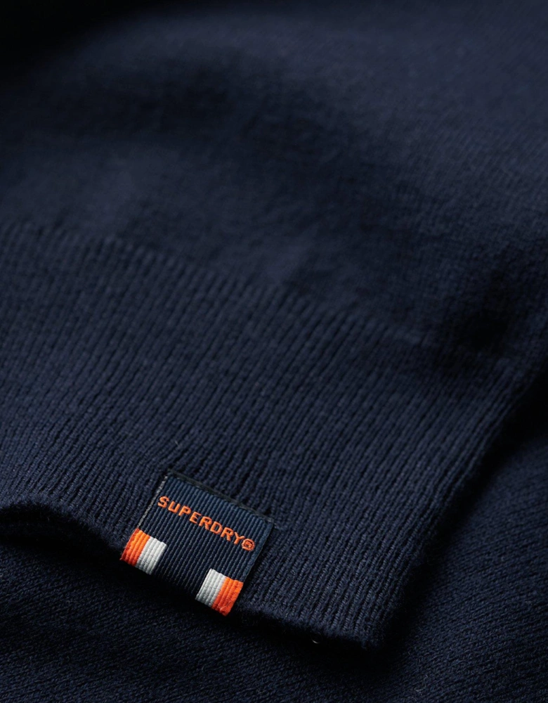 Essential Cashmere Blend Knitted Jumper - Navy