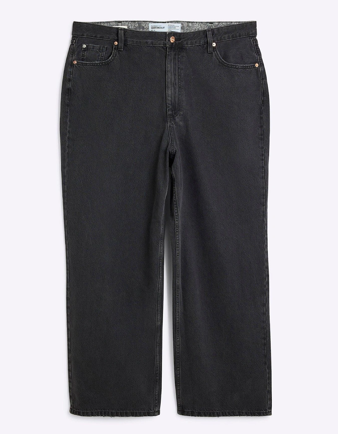 Relaxed Straight Jean - Black