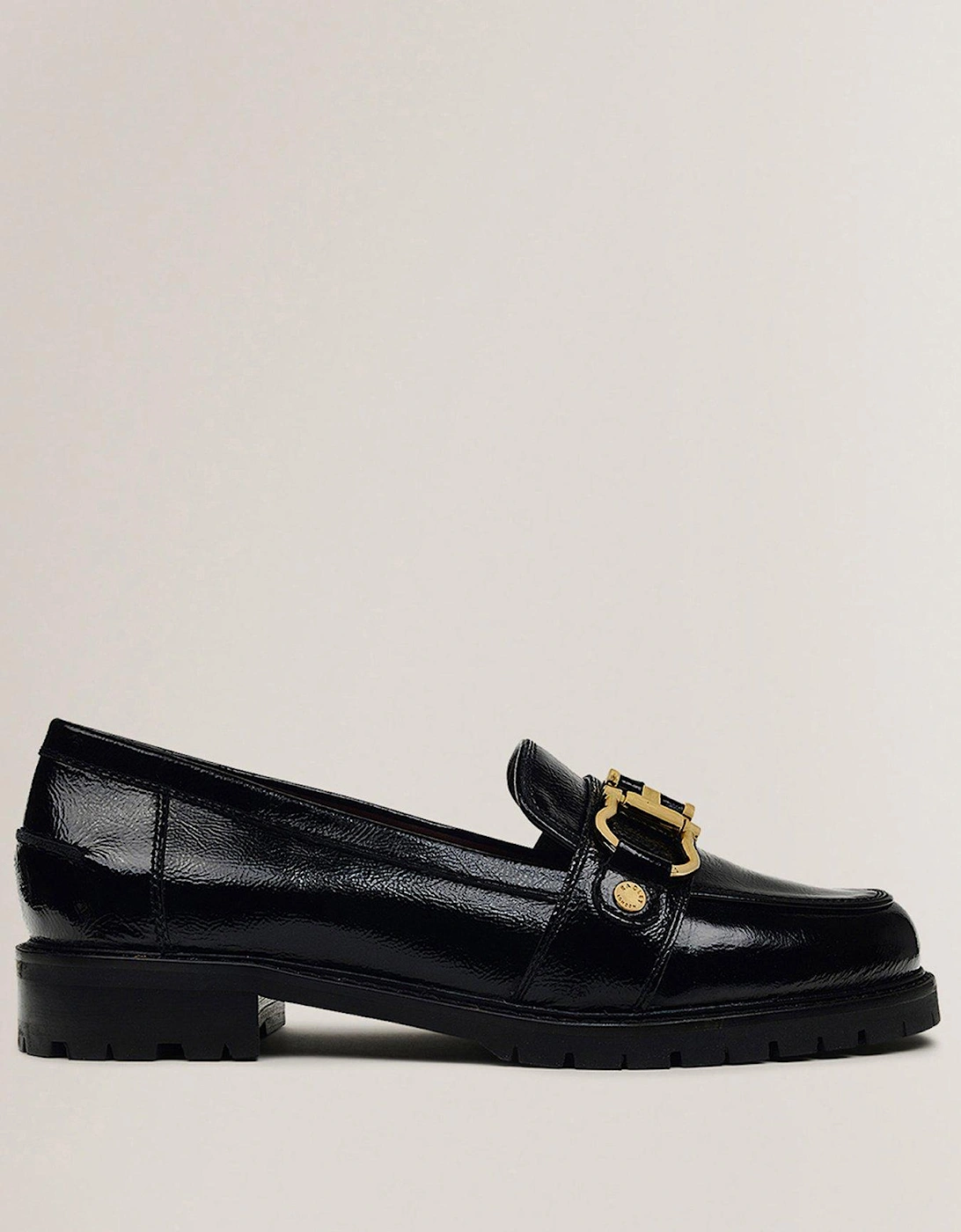 Linden Row Chunky Stirrup Loafer - Black