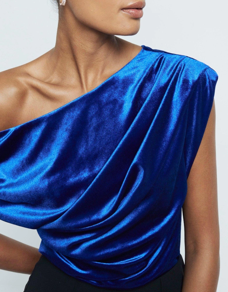 Asymmetric Twist Top - Bright Blue
