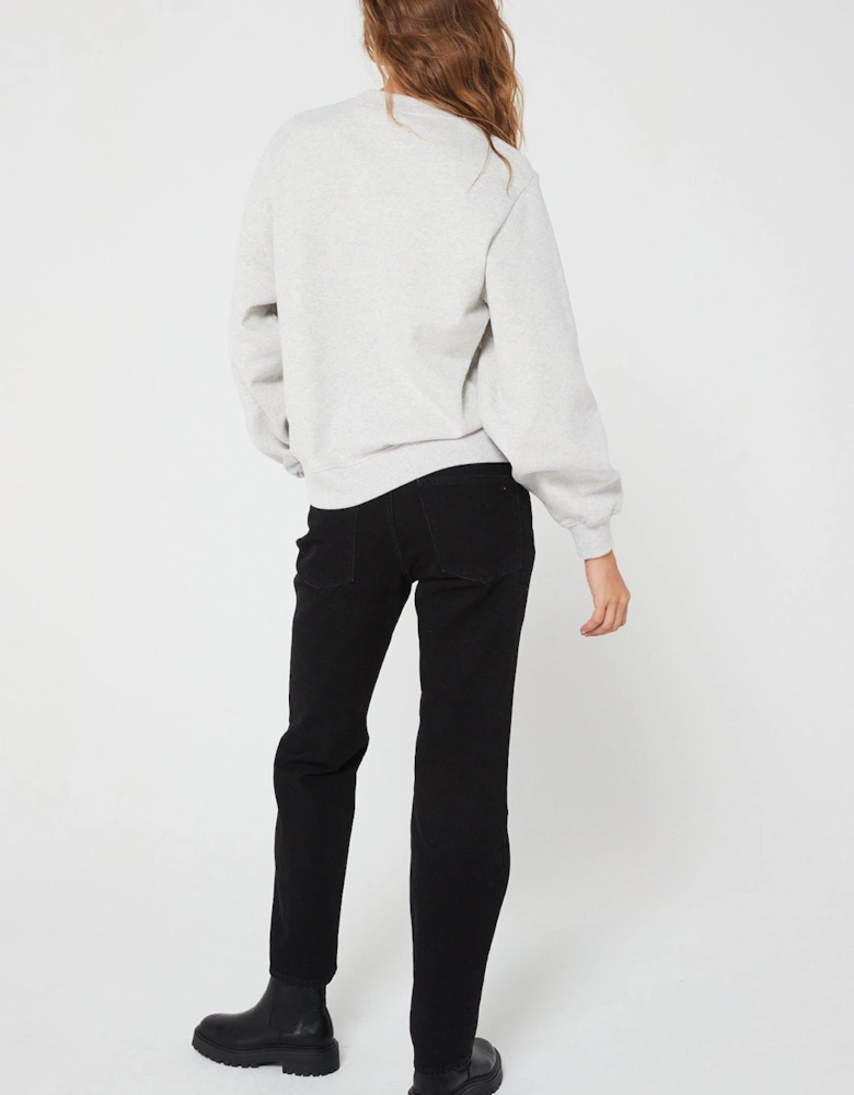 Chenille Monologo Sweatshirt - Grey