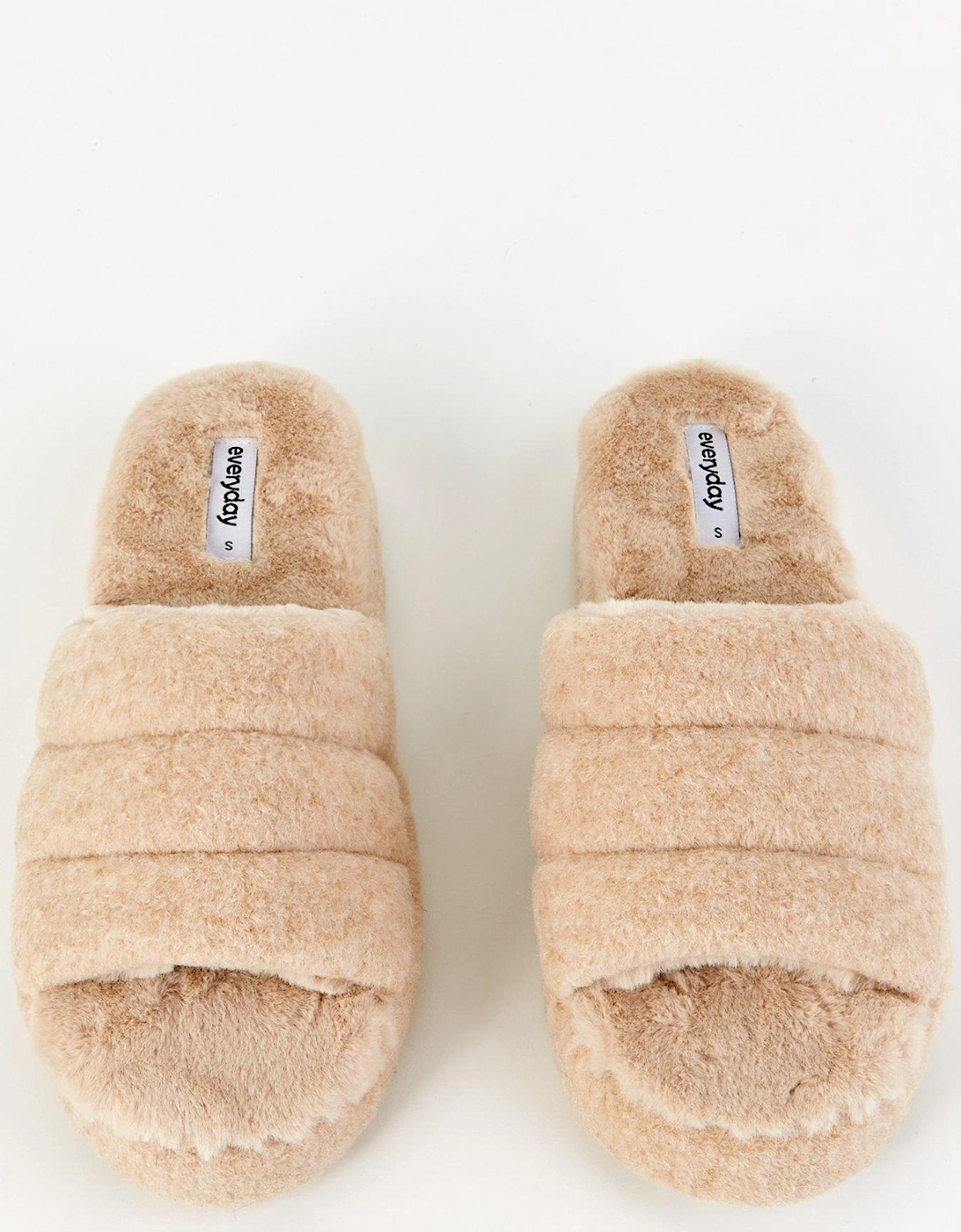 Padded Slider Slipper - Cream