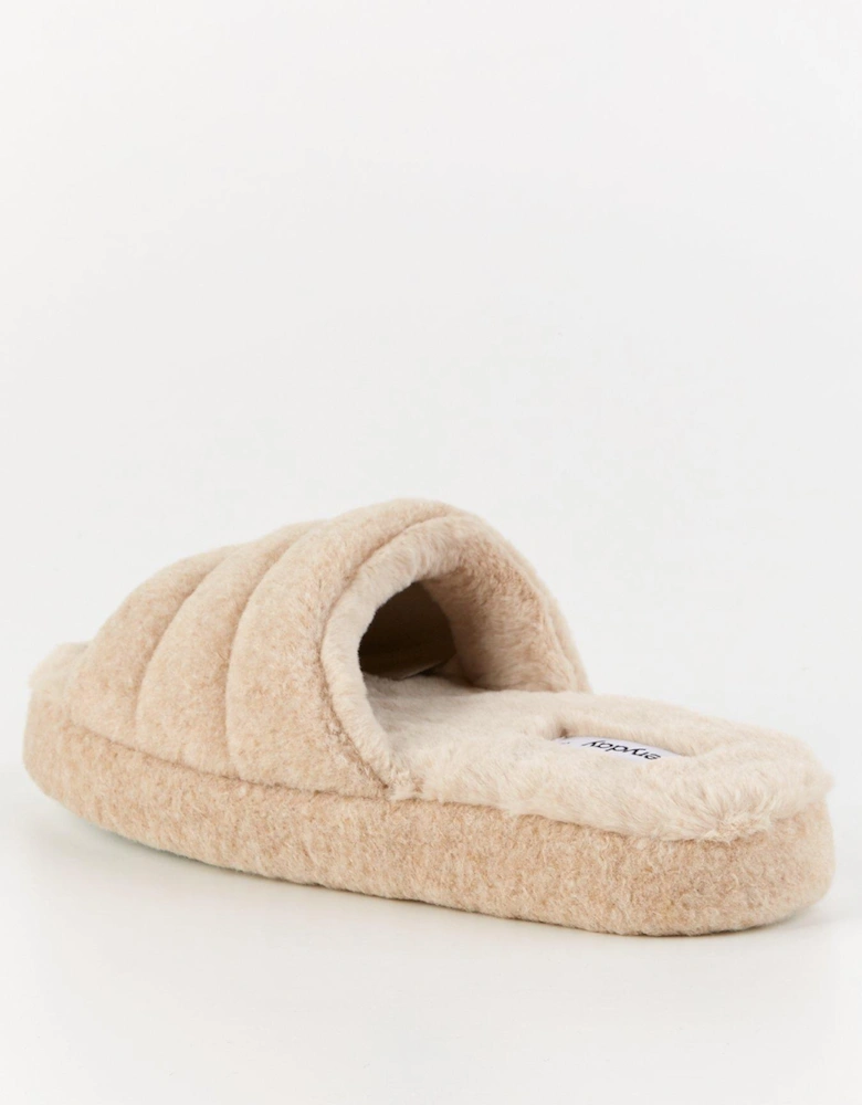 Padded Slider Slipper - Cream