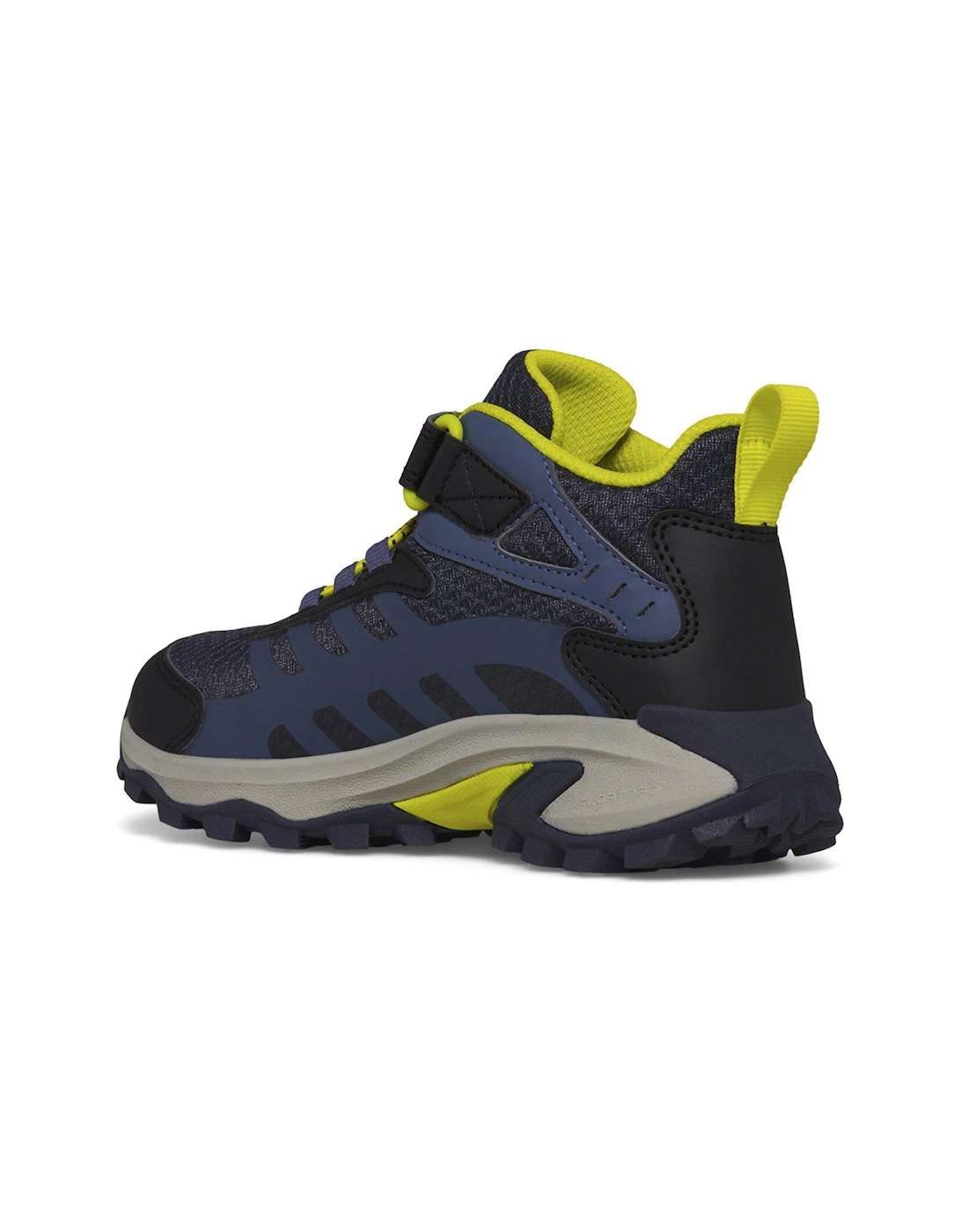 Kids Moab Speed 2 Midi Waterproof Hiking Boots - Hi Viz/Navy