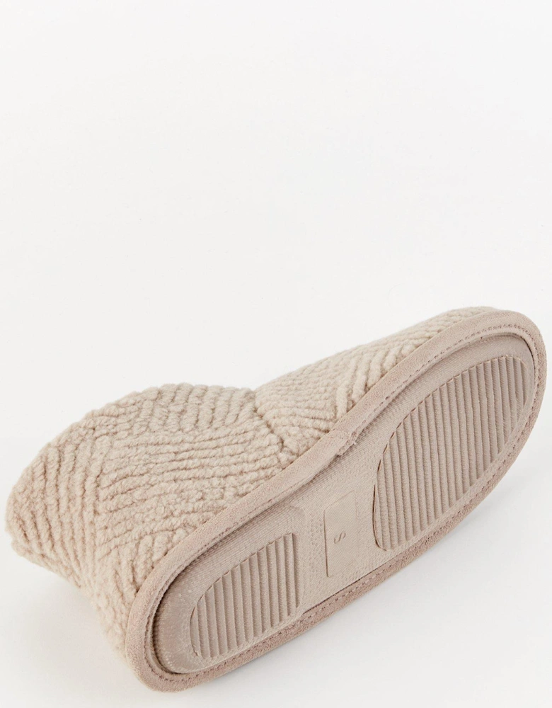 Slipper Boot - Beige