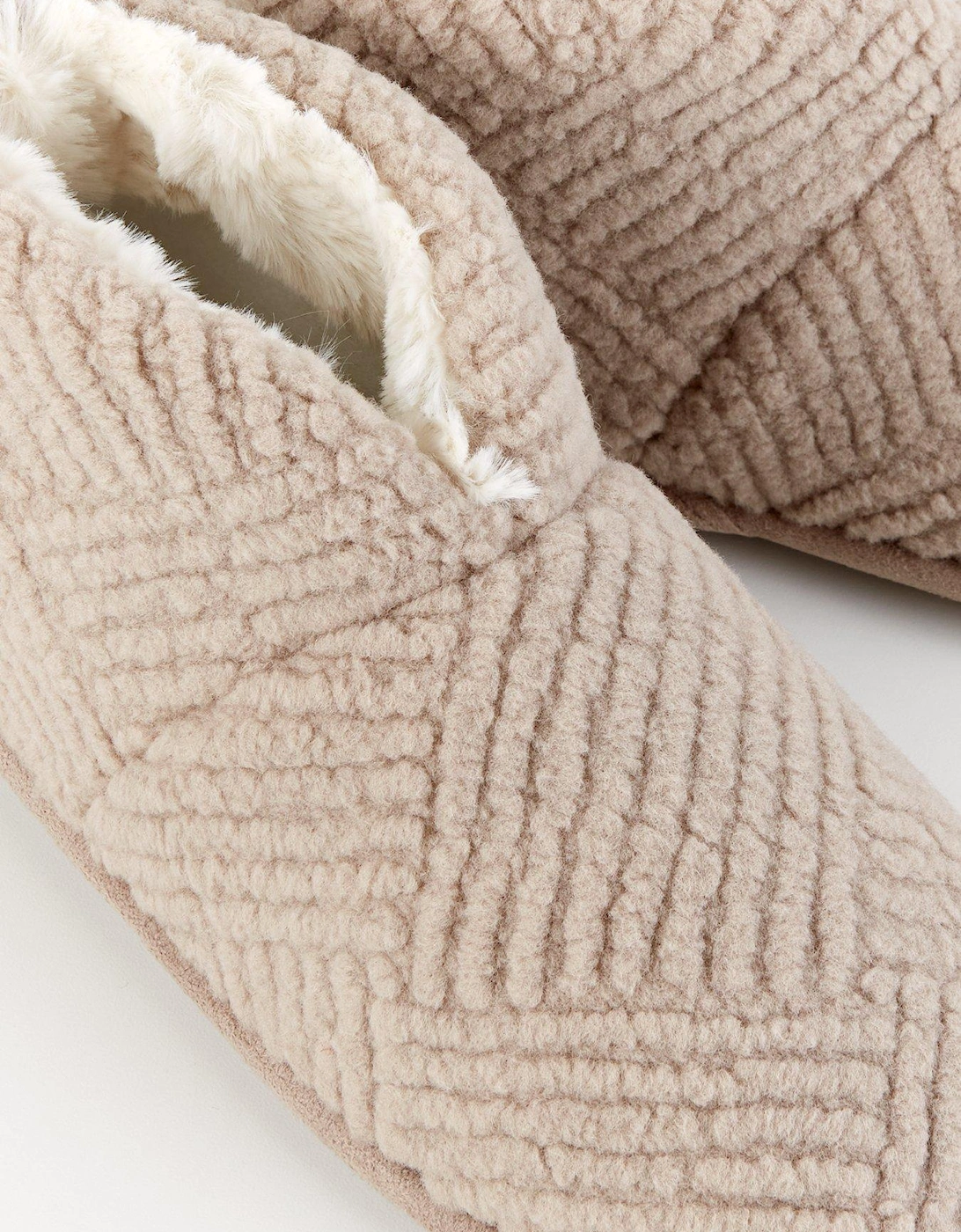 Slipper Boot - Beige