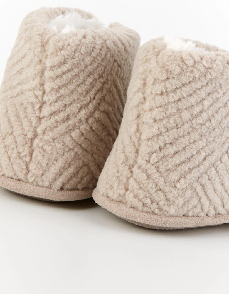 Slipper Boot - Beige