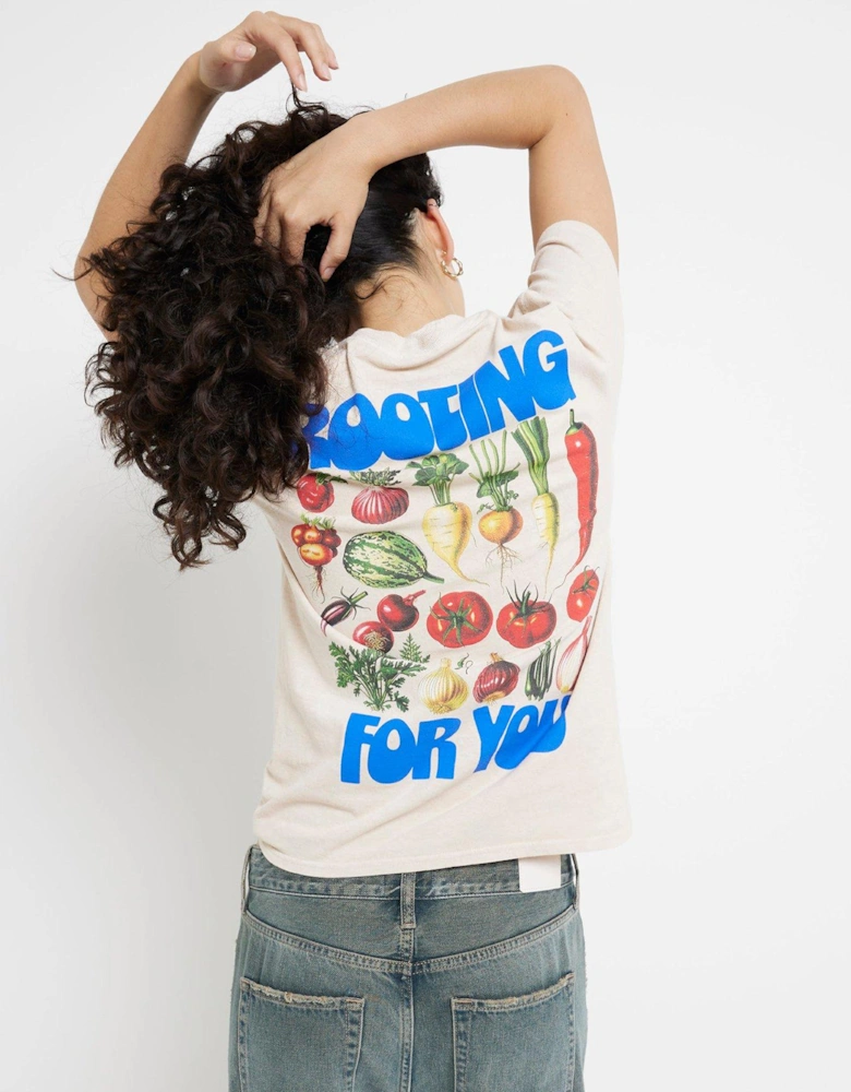 Rooting For You T-Shirt - Light Yellow