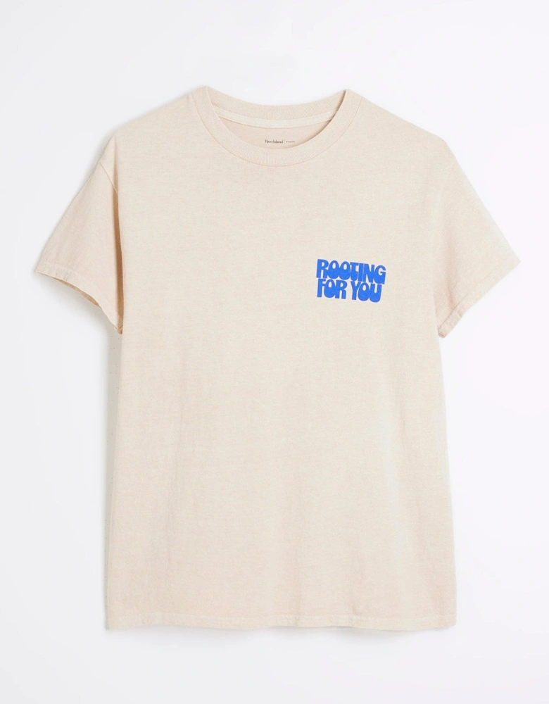 Rooting For You T-Shirt - Light Yellow