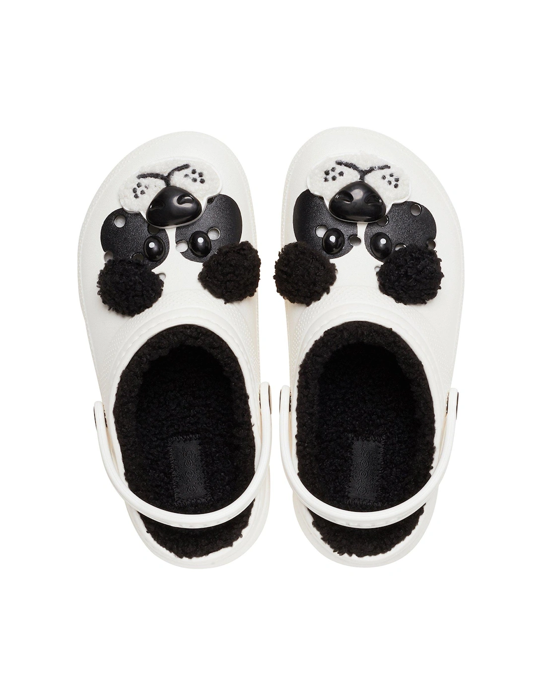 Kids Classic Lined Pandabear Clog - White