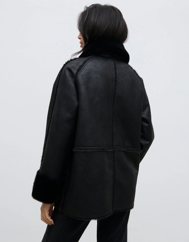 Sawyer Aviator Coat - Black