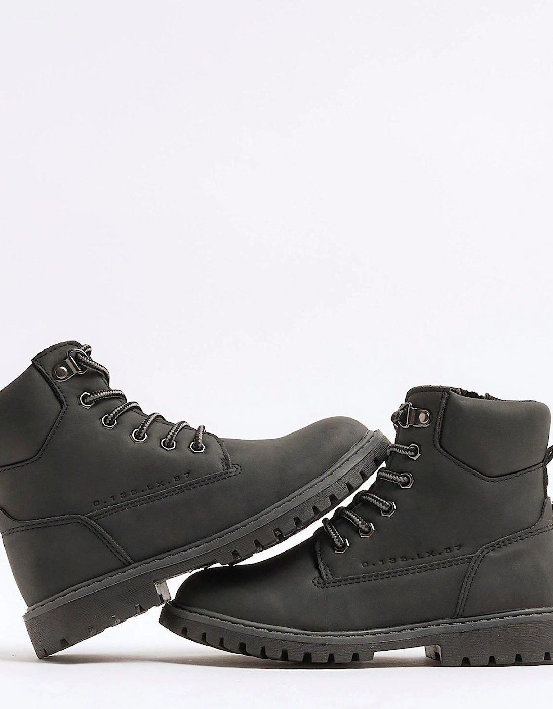 Older Boy Worker Boots - Black