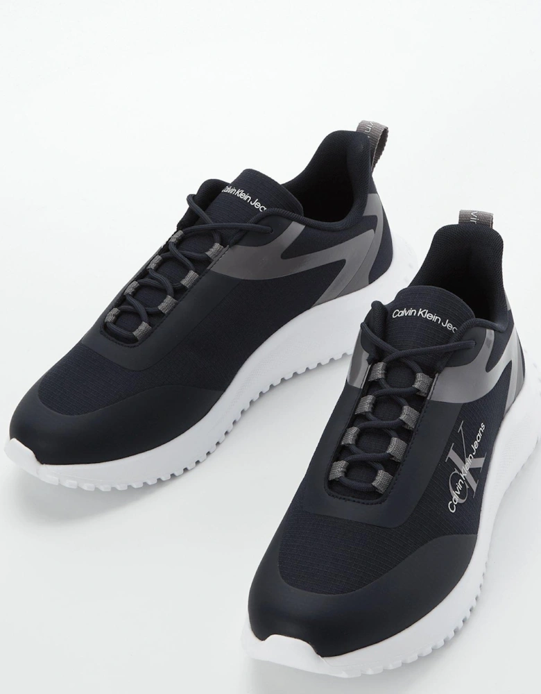 Eva Runner Low Lace Sneakers - Navy