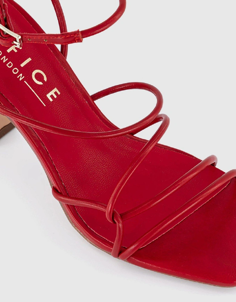 Million Dollar Strappy Sandals - Red