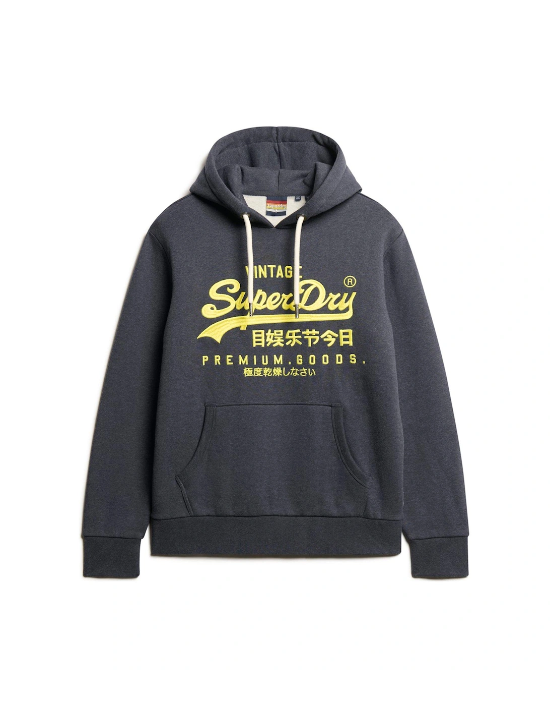 Neon Vintage Logo Hoodie - Navy