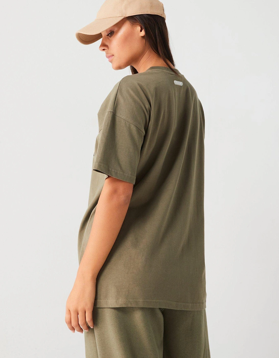 Womens Ivy Oversized T-Shirt - Khaki