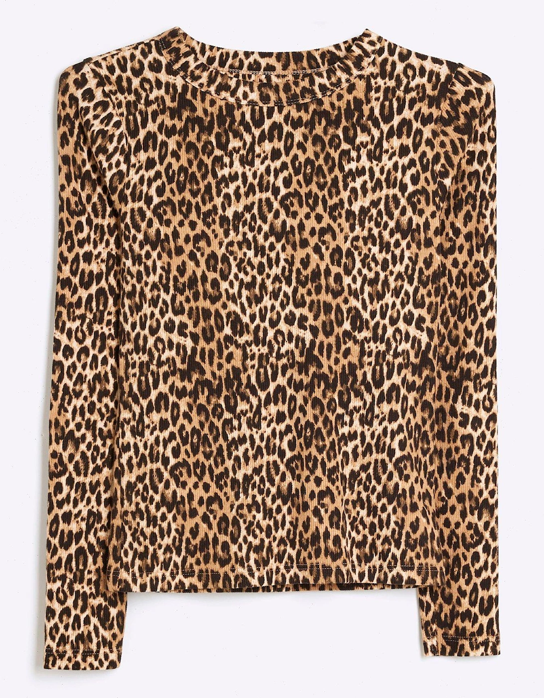 Animal Print Baby Tee - Brown