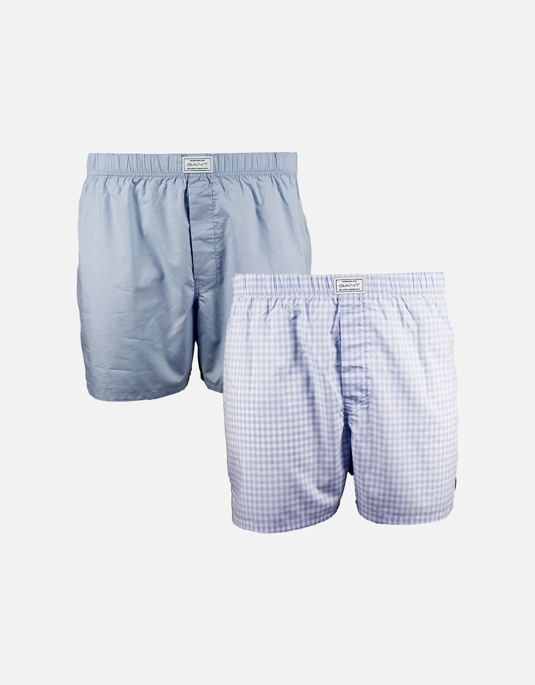 2-Pack Cotton Boxer Shorts, Light Blue, 7 of 6
