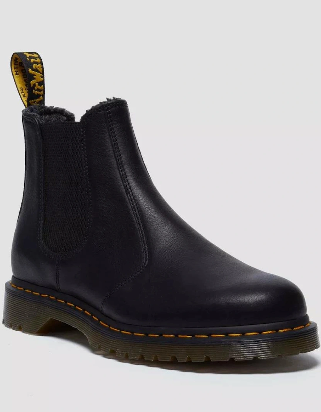 Dr. Martens Winterised 2976 WL Grizzly Leather Black Boots