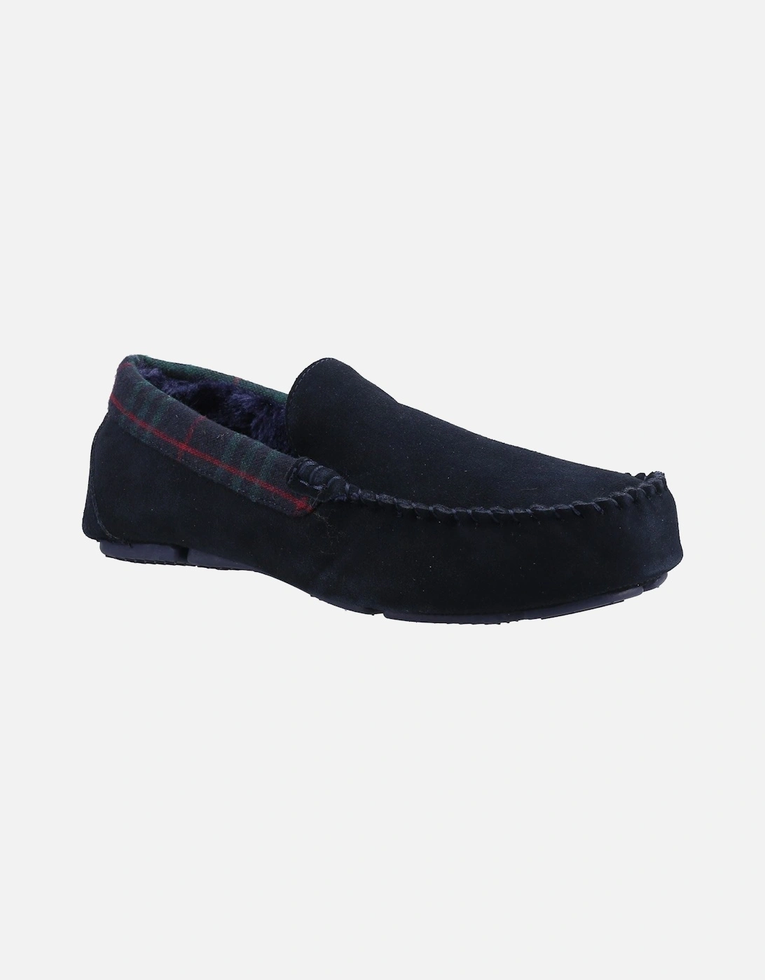 Andreas Suede Men's Navy Slippers, 5 of 4