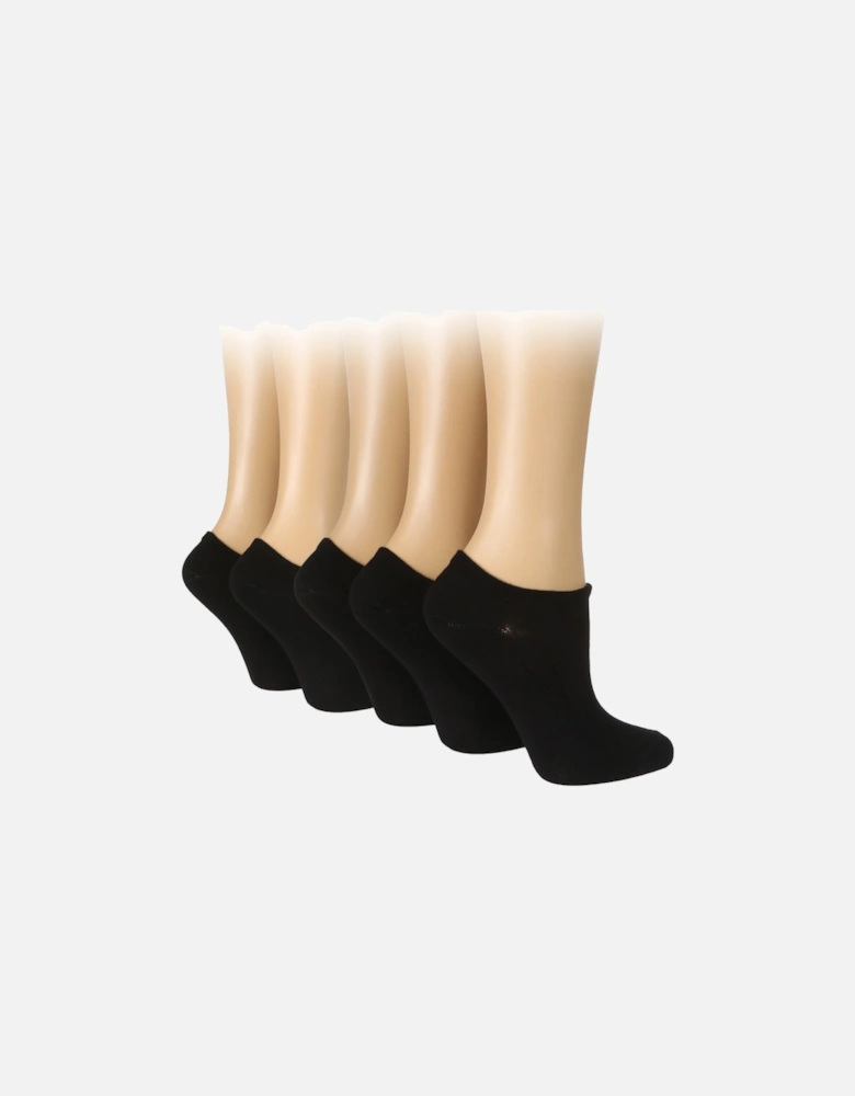 5 PAIR SOCKSHOP LADIES BAMBOO TRAINER SOCKS