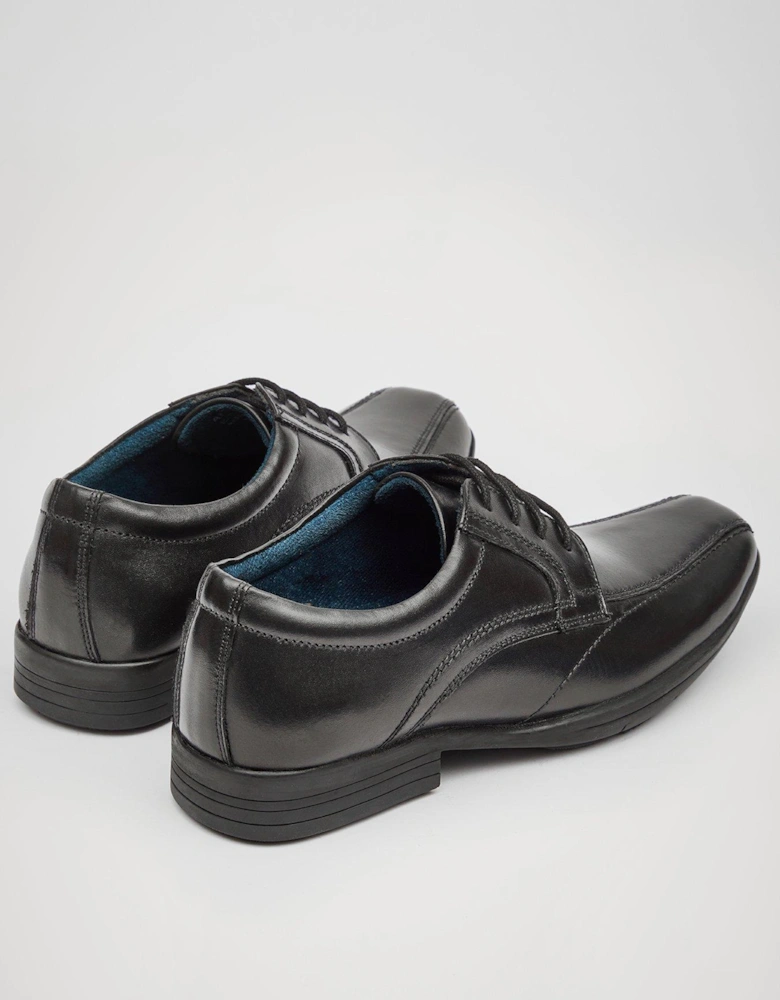 Angus Boys Lace Up Shoes - Black