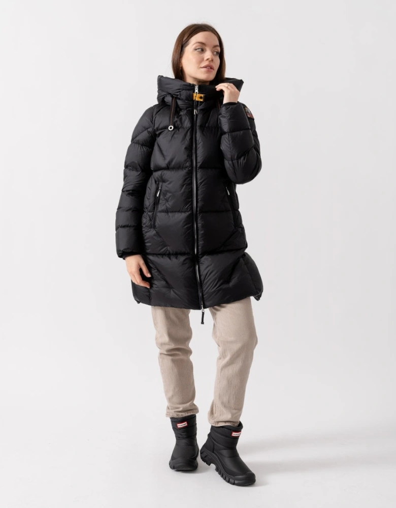 Janet Womens Hooded Down Padded Jacket