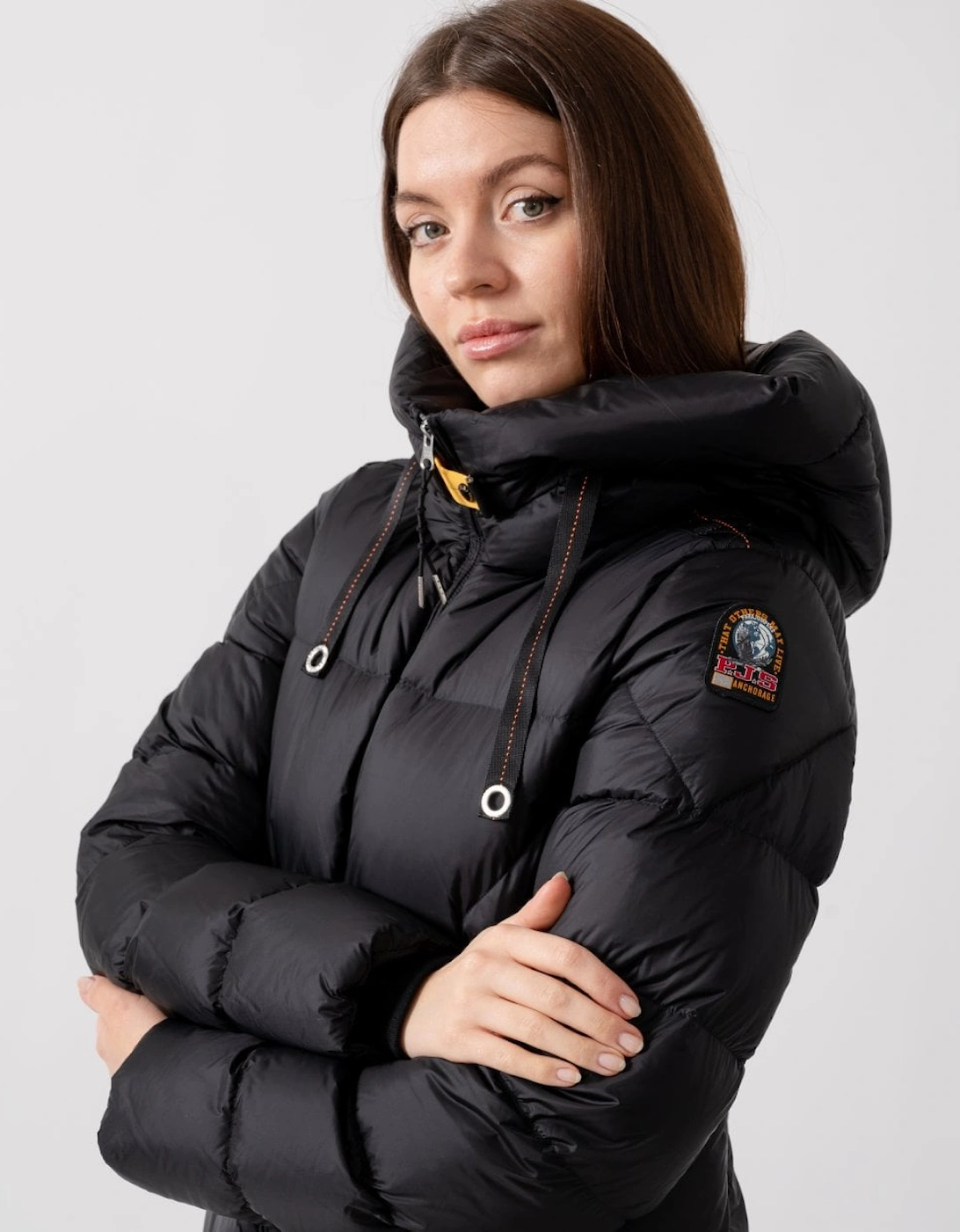 Janet Womens Hooded Down Padded Jacket