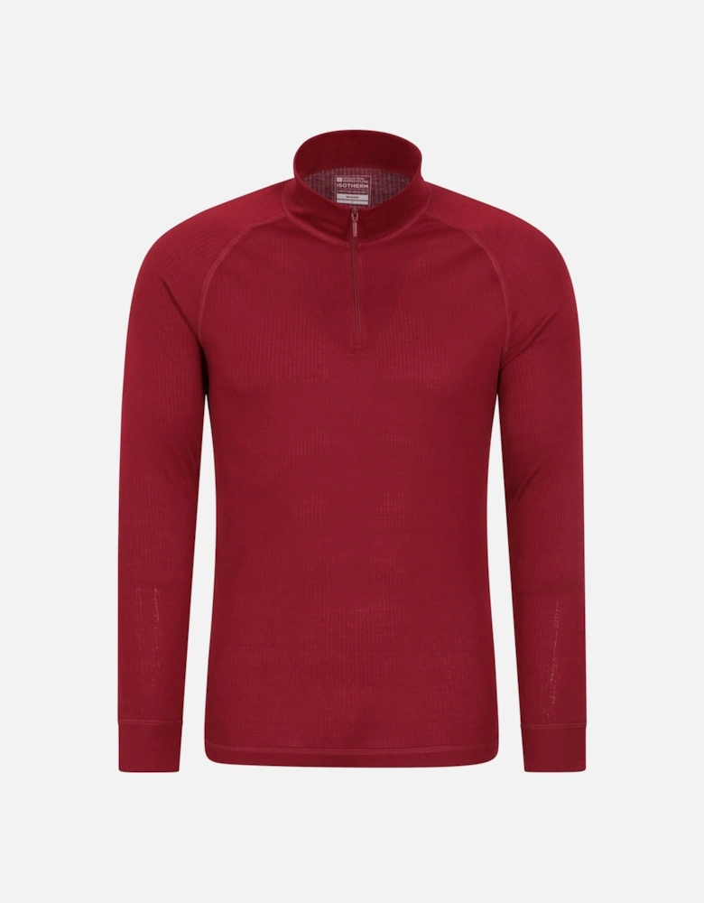 Mens Talus Zip Neck Long-Sleeved Thermal Top