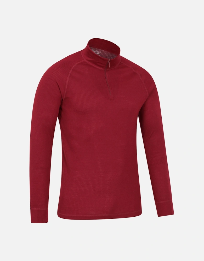 Mens Talus Zip Neck Long-Sleeved Thermal Top