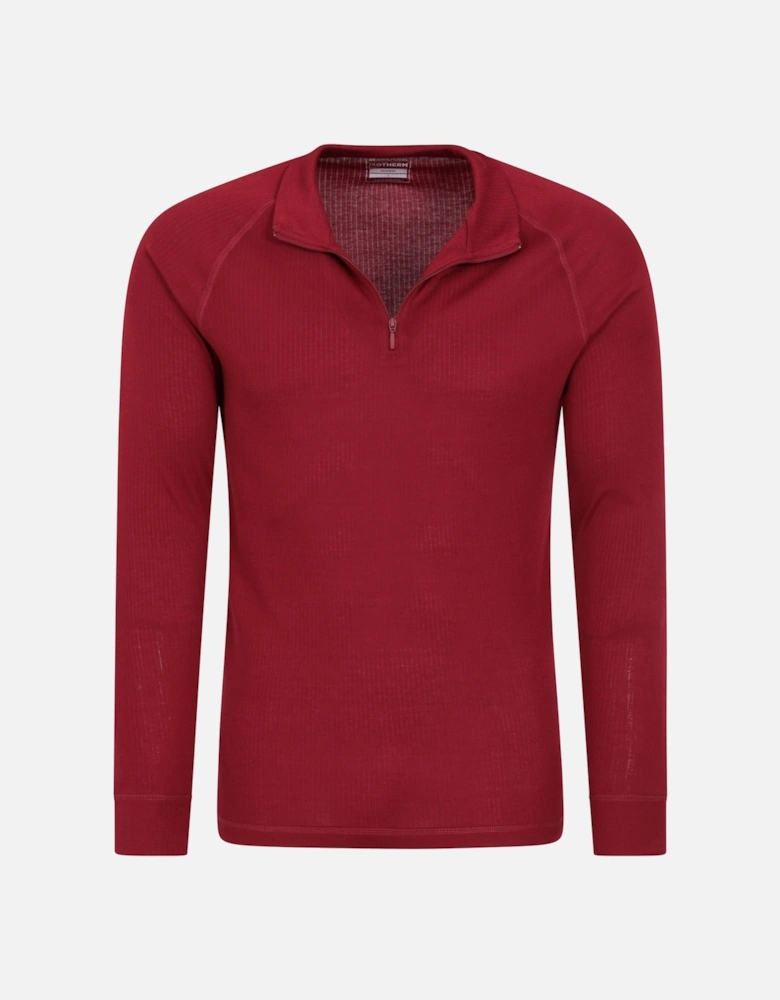 Mens Talus Zip Neck Long-Sleeved Thermal Top