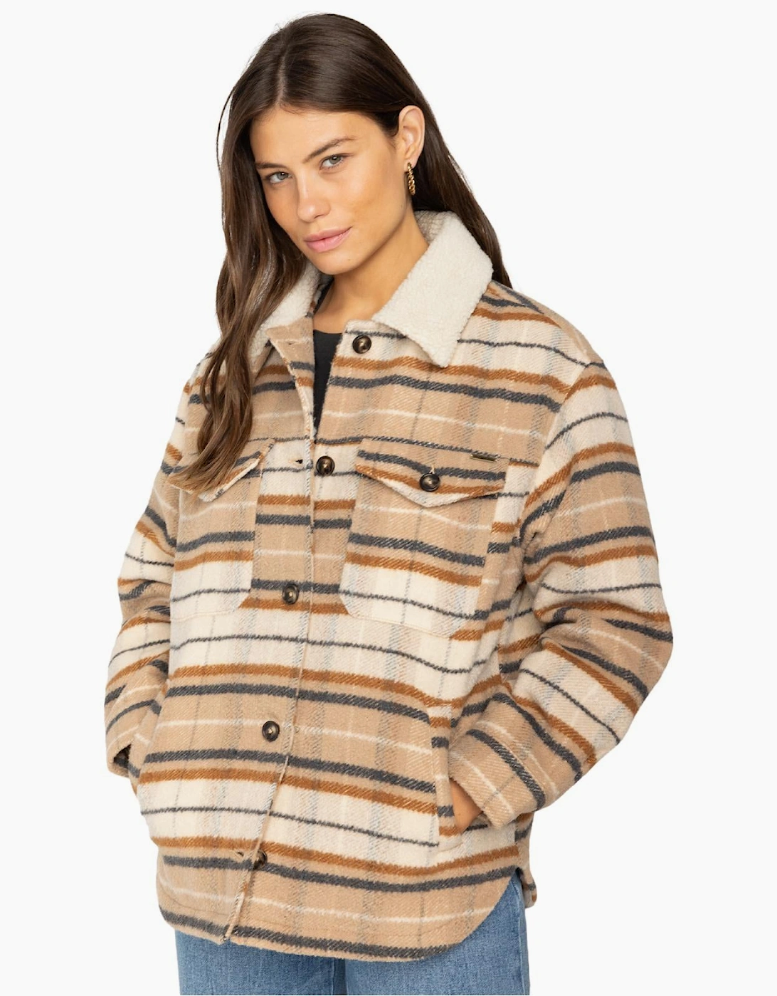 Women's Billabong Womens Lucky Day Trucker Jacket - Multi - Size: 12