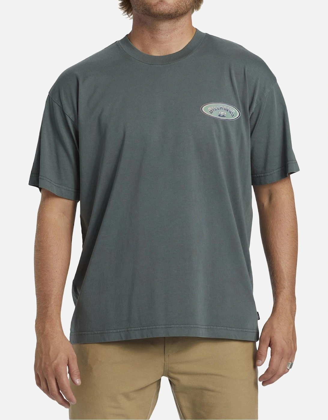 Billabong Men's Green Arch Wave Short Sleeve T-Shirt - - : 38/Regular M