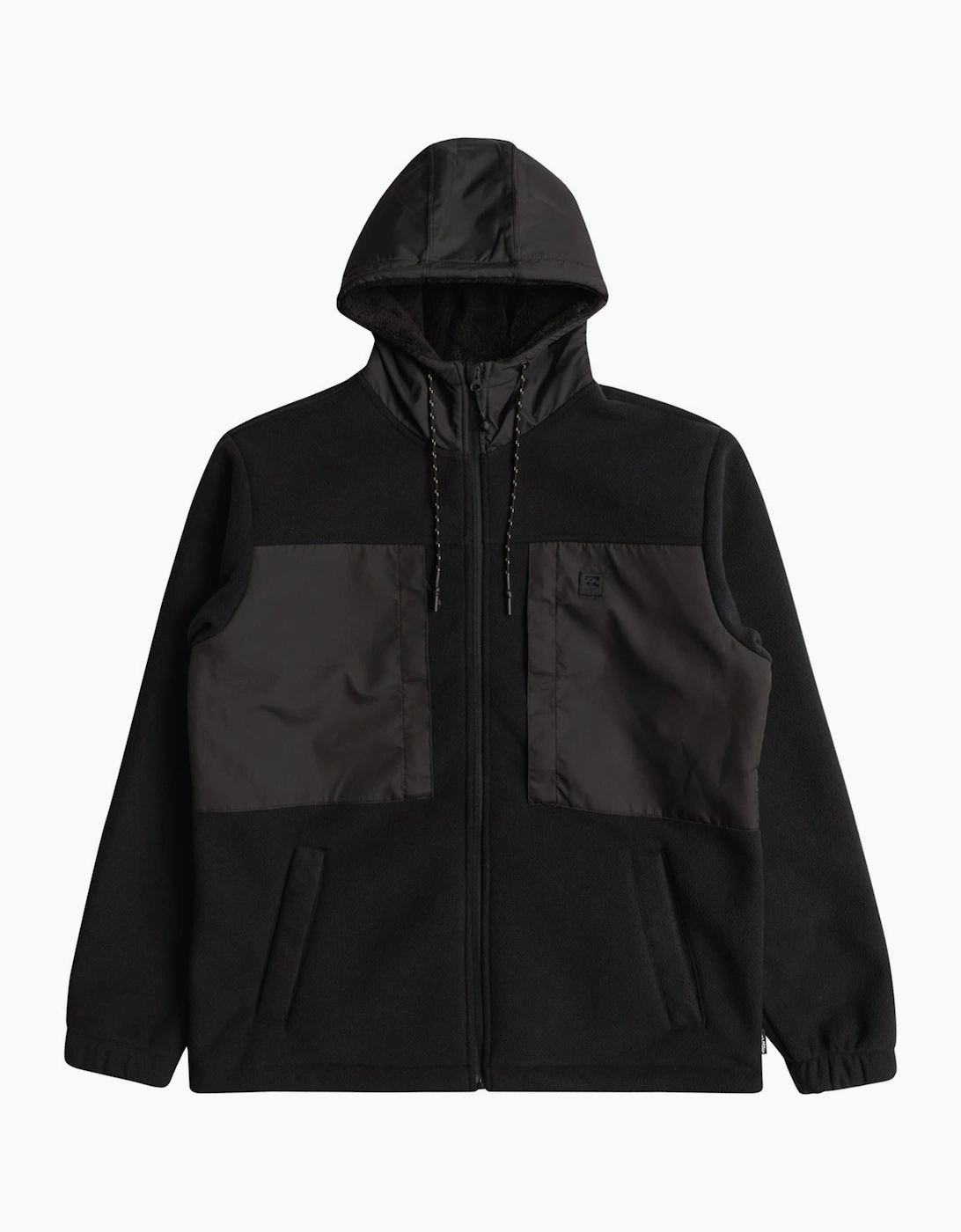 Men's Billabong Mens Boundary Sherpa Zip Up Hoodie - Black - Size: 44/Regular