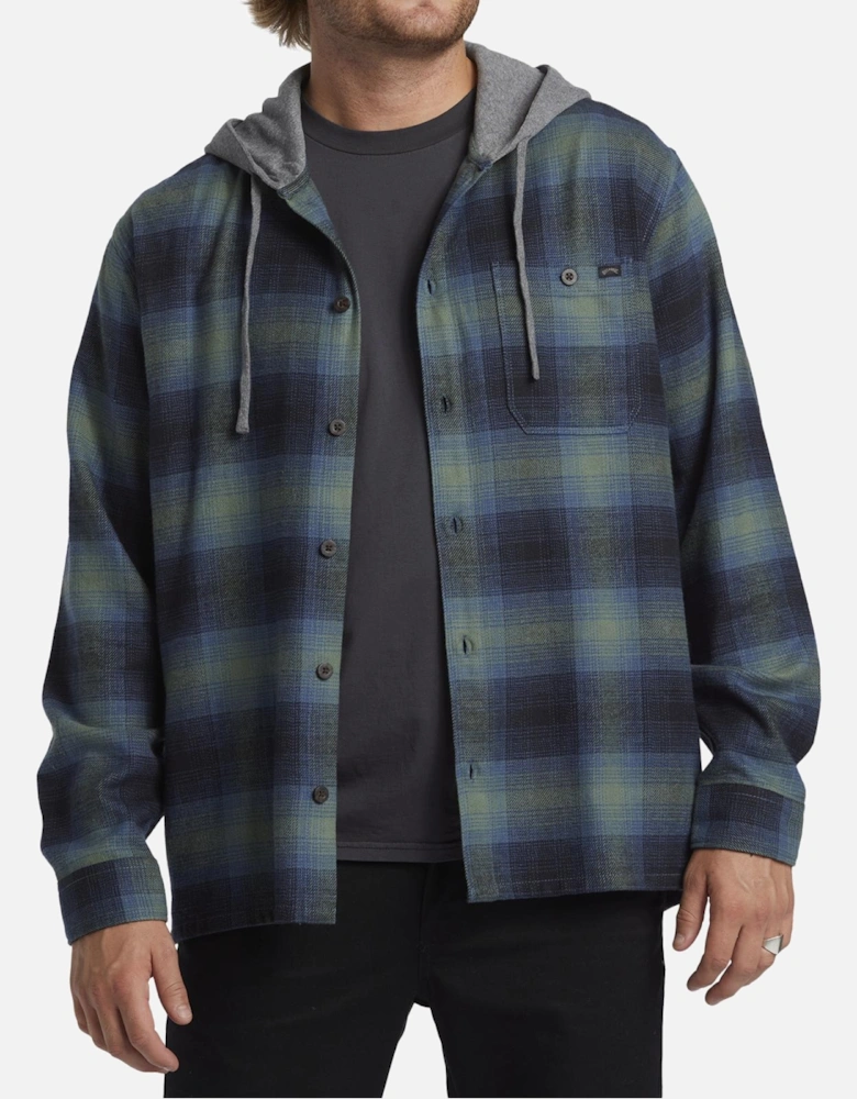 Mens Baja Hooded Flannel Shirt