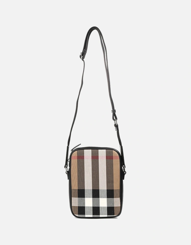 'Paddy' Check Messenger / Side Bag Black