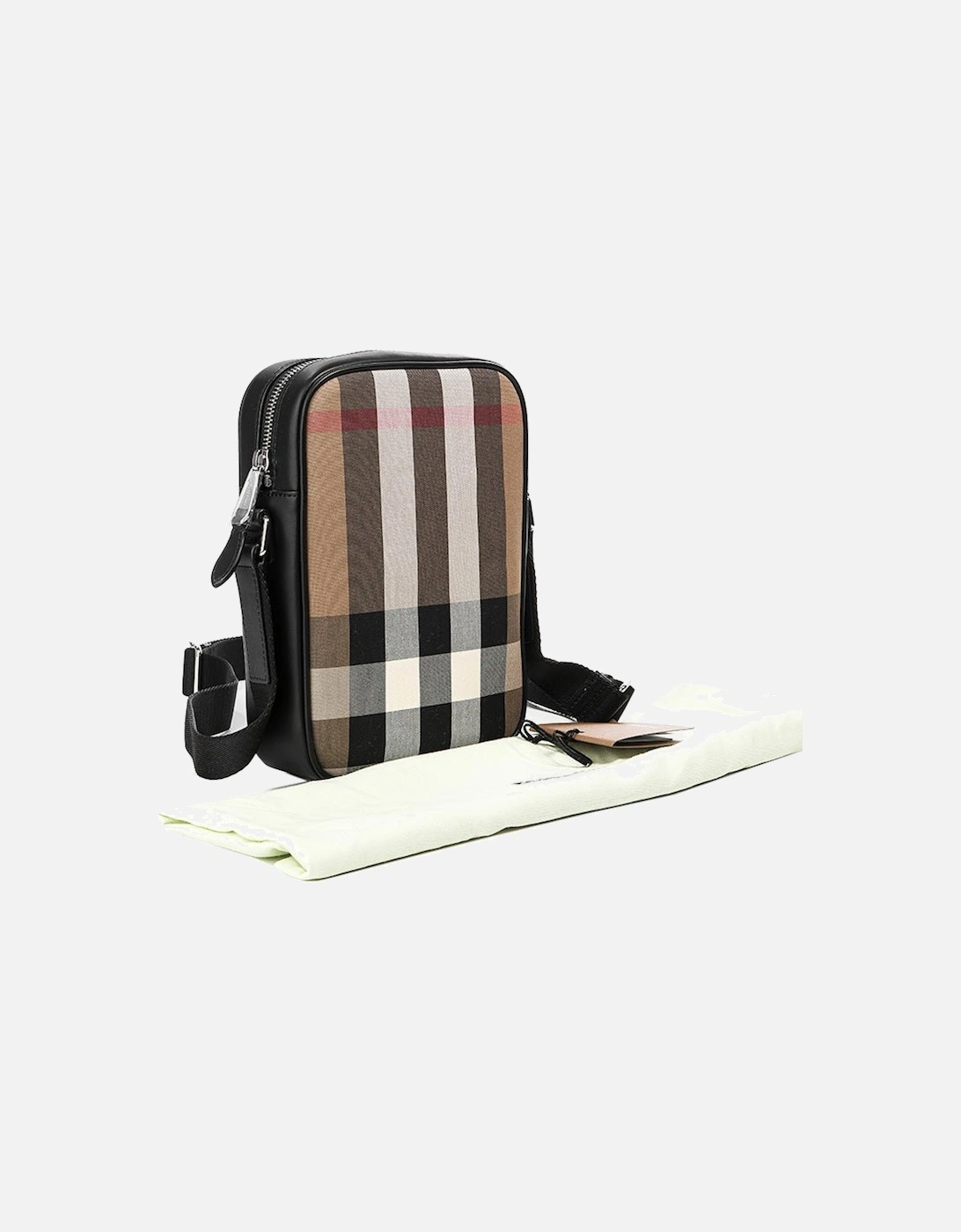 'Paddy' Check Messenger / Side Bag Black