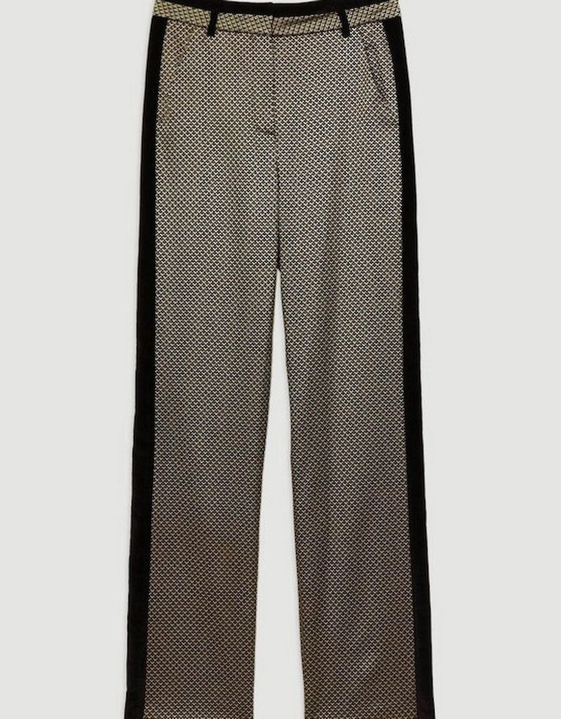 Tall Geo Jacquard Velvet Mix Tailored Trouser