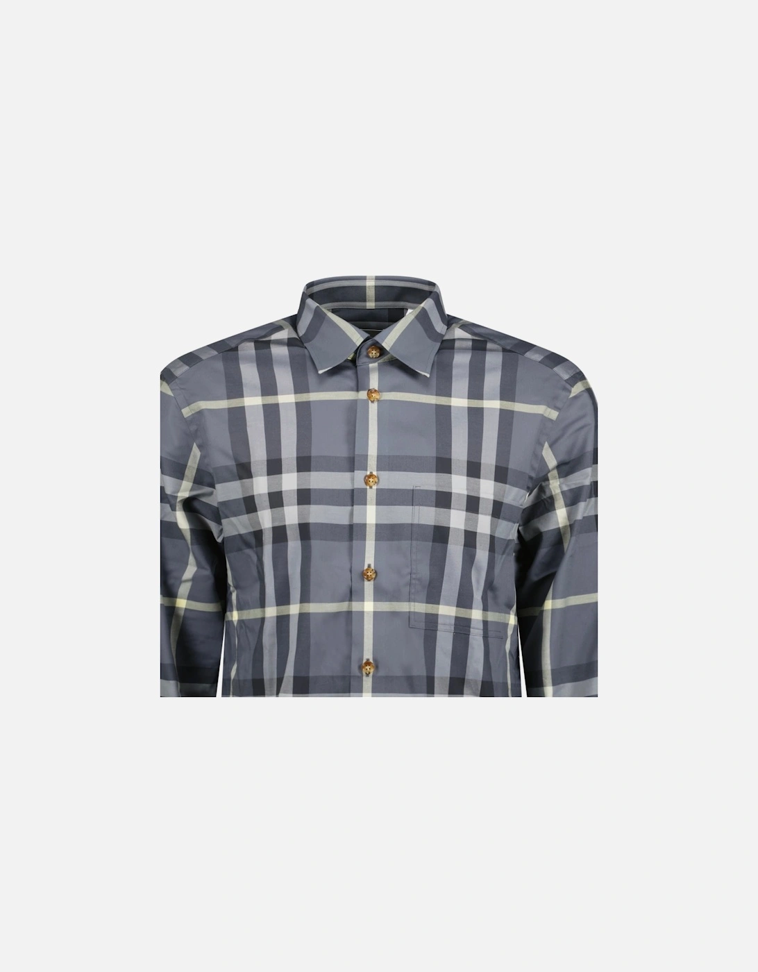 'Claverdon' Check Shirt in Grey & Black