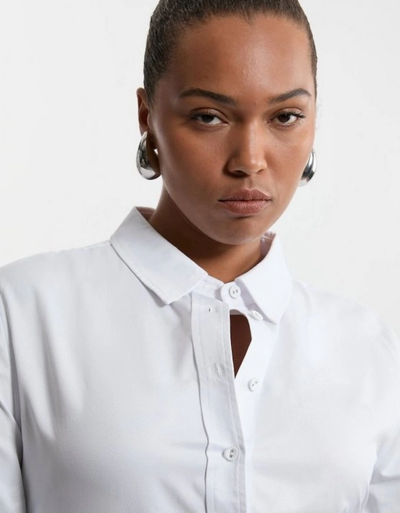 The Founder Plus Size Cotton Woven Buttoned Shirt