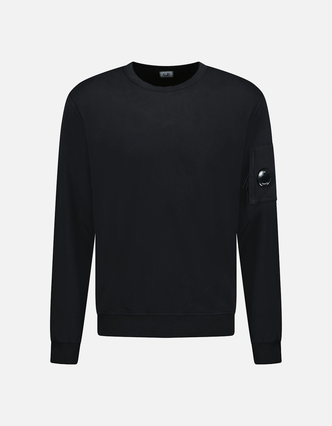 Lens Light Fleece Sweatshirt Black, 3 of 2