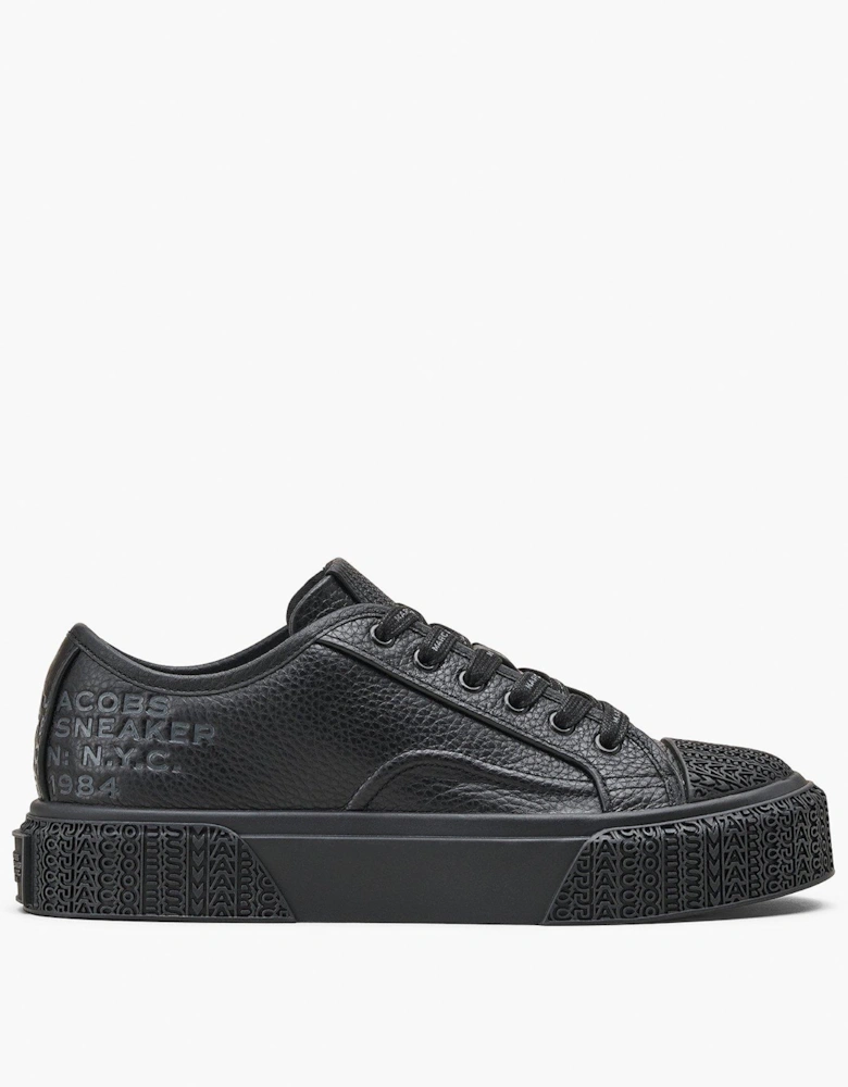 The Leather Sneakers - Black