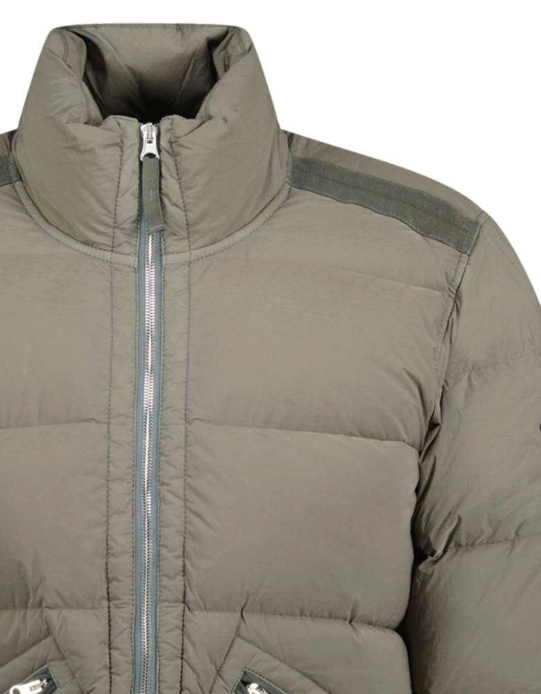 Puffer Jacket In Seamless Tunnel Nylon Walnut Brown