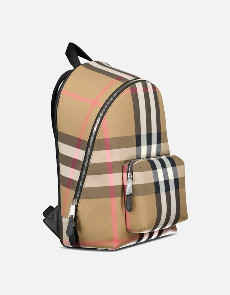 Burberry 'Jeff' Signature Check Rucksack Beige