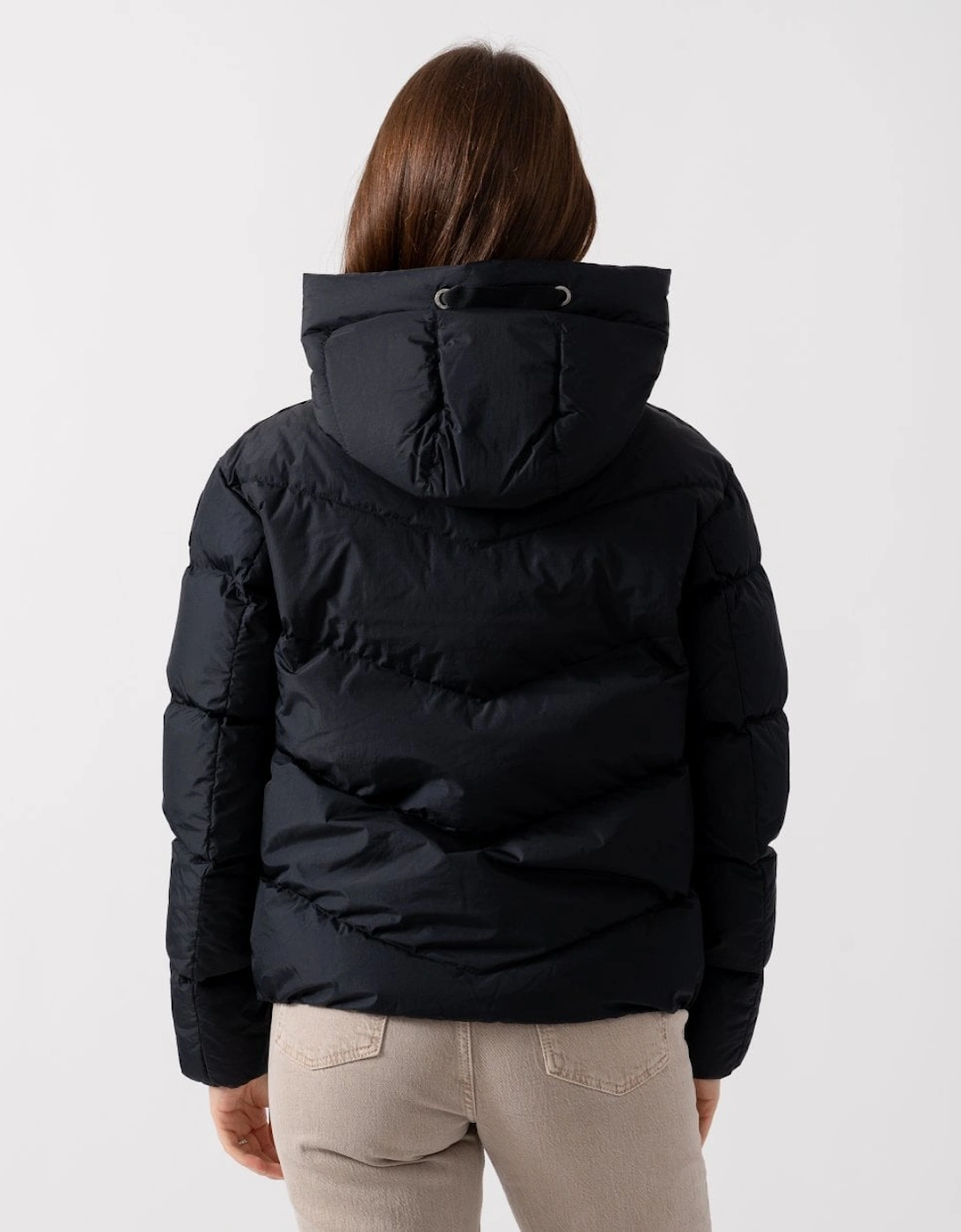 Verna Womens Hooded Down Padded Jacket